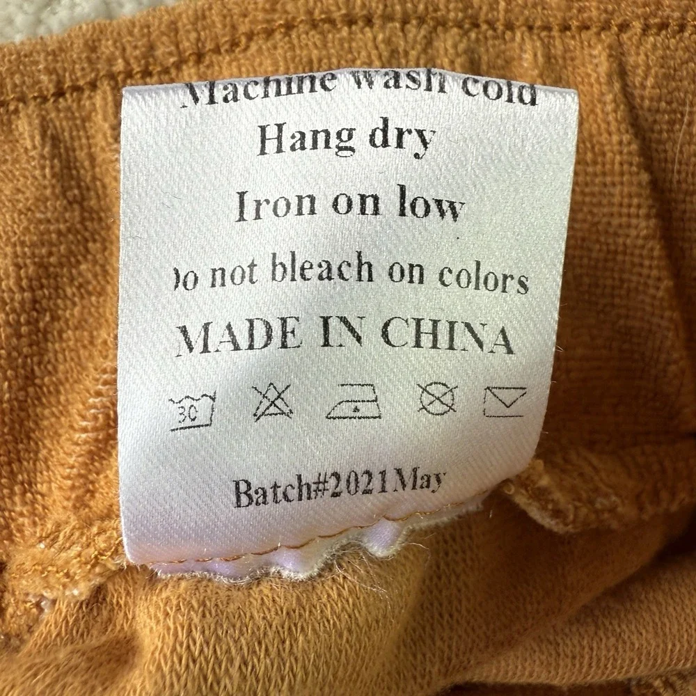 Dandy Del Mar Women's Terry Shorts‎ Size Large Burnt Sienna 2